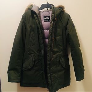 Forest Green North Face Winter Jacket
